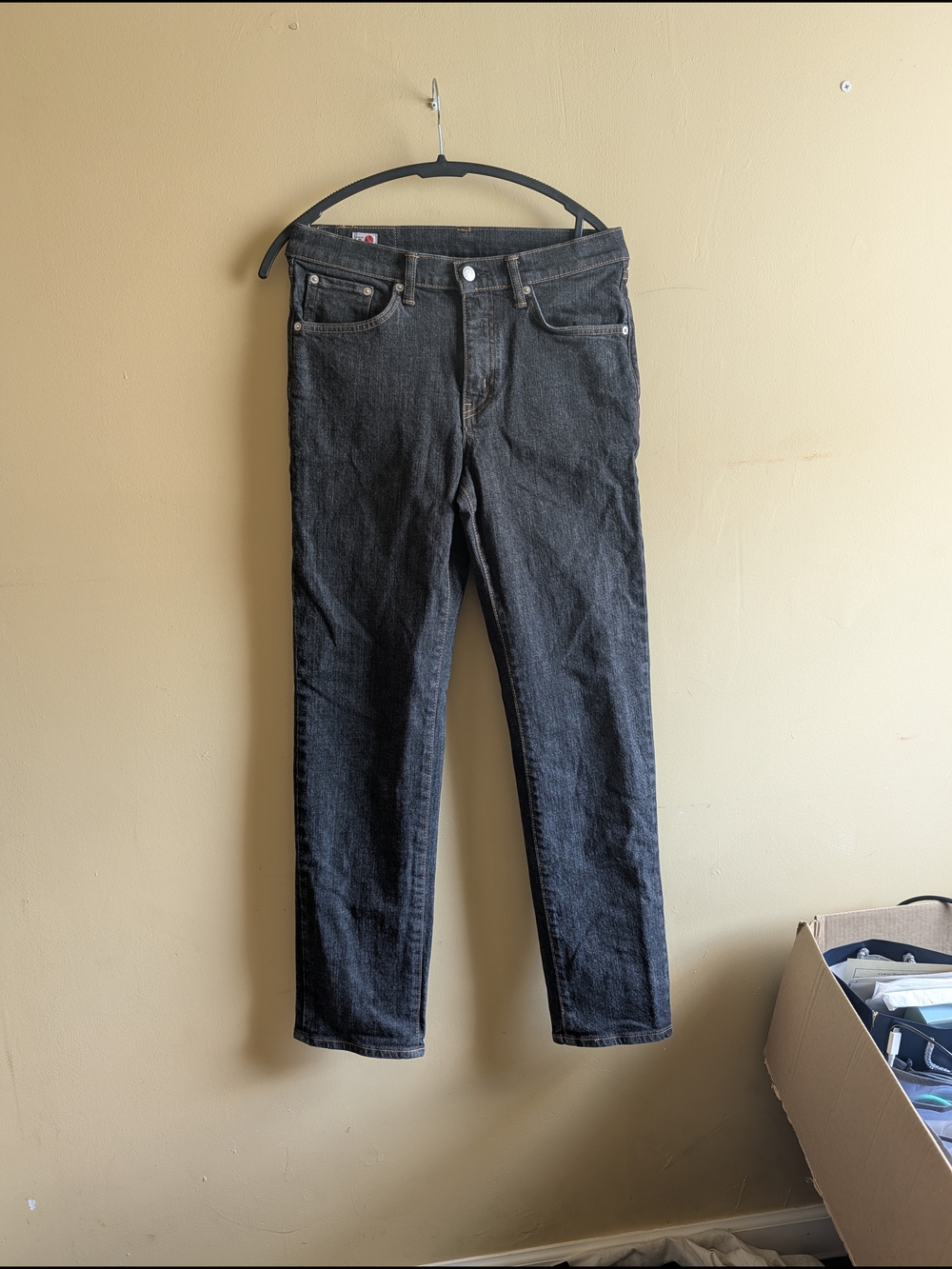 Edwin Made In Japan E50313 Slim Straight Charcoal Black Denim Jeans 28